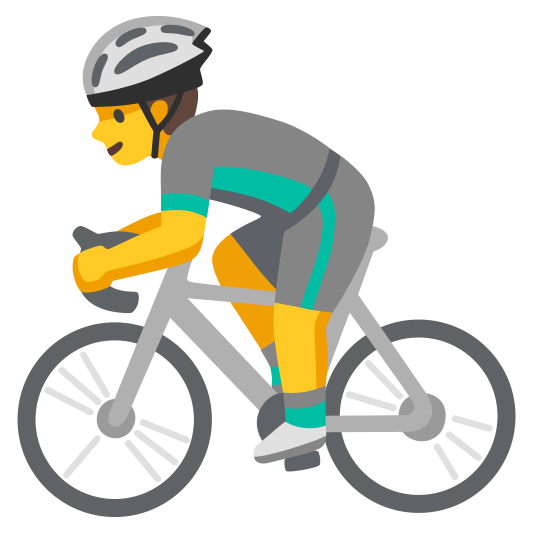 The man biking emoji.