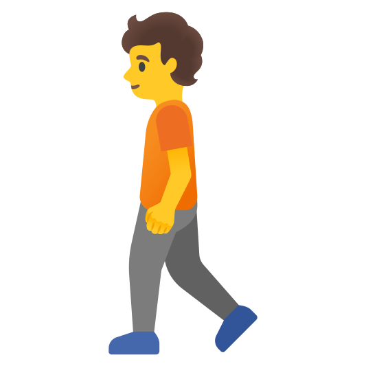 The person walking emoji.
