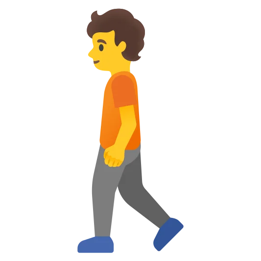 The person walking emoji.