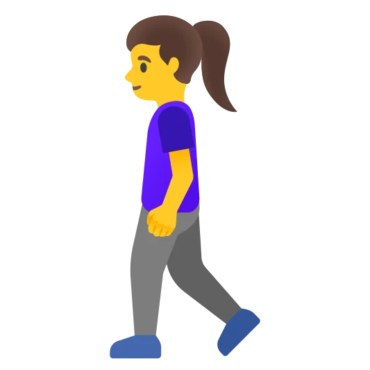 The woman walking emoji.