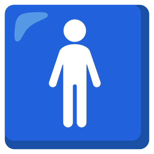 The men’s room emoji.