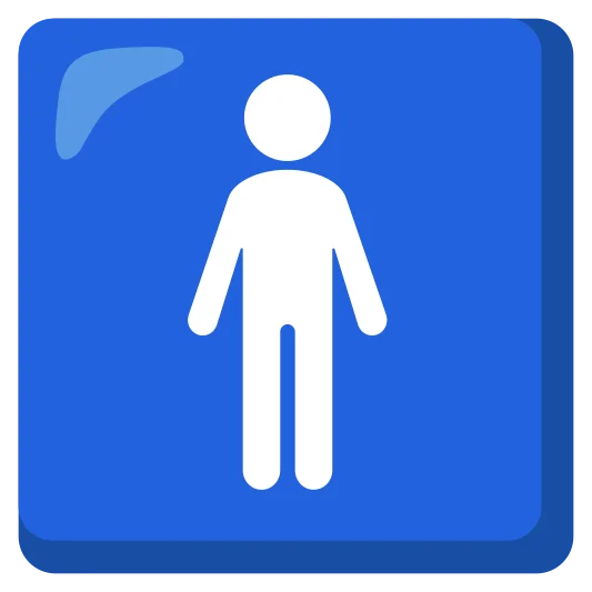 The men’s room emoji.
