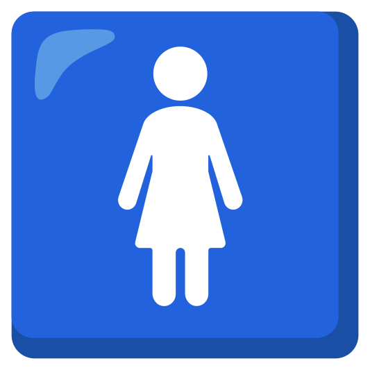The women’s room emoji.