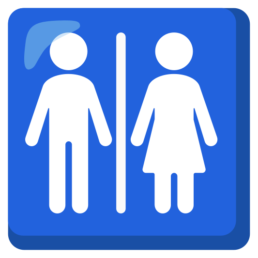 The restroom emoji.