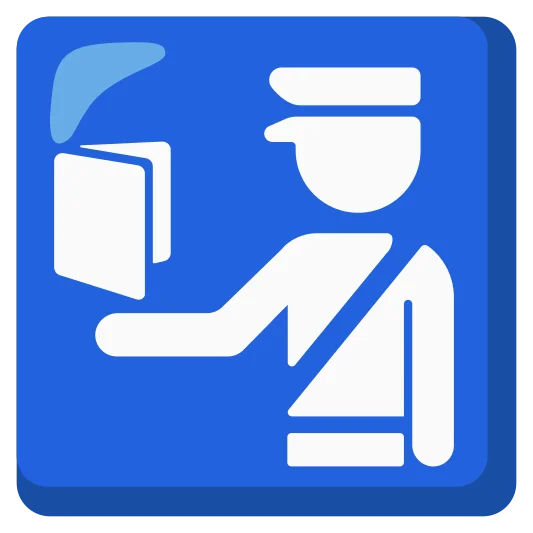The passport control emoji.