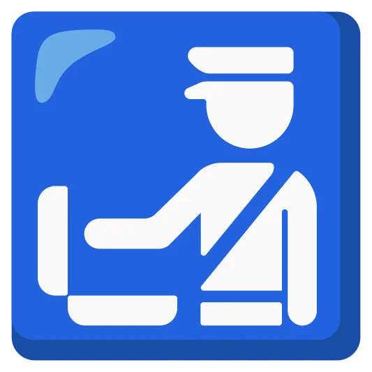 The customs emoji.