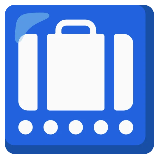 The baggage claim emoji.