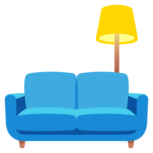 The couch and lamp emoji.
