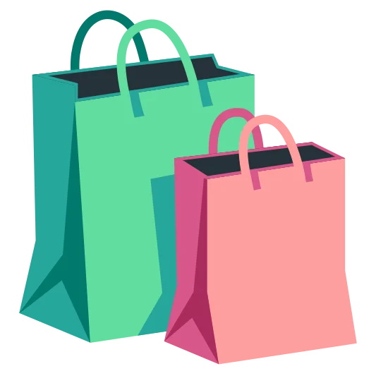 The shopping bags emoji.