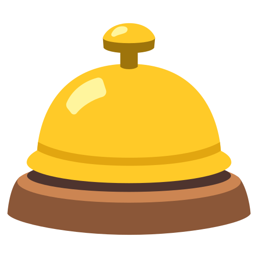 The bellhop bell emoji.