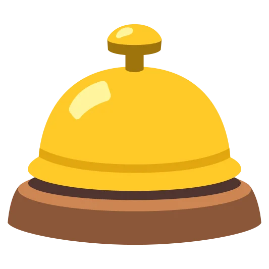 The bellhop bell emoji.