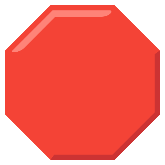 The stop sign emoji.