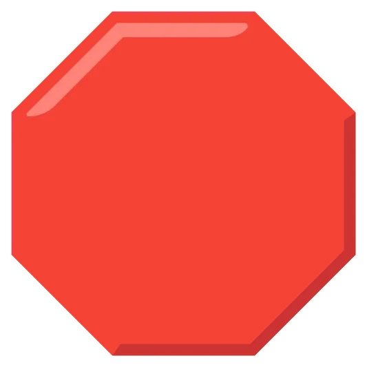 The stop sign emoji.