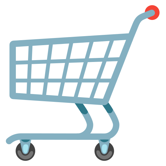 The shopping cart emoji.
