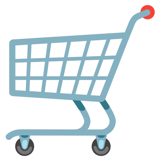 The shopping cart emoji.