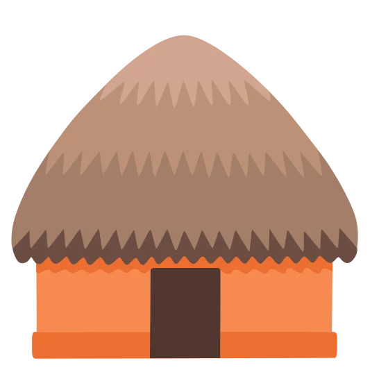The hut emoji.