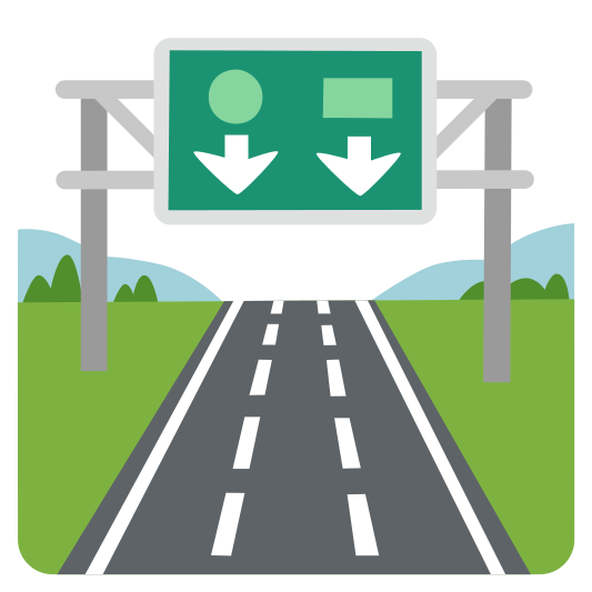 The motorway emoji.