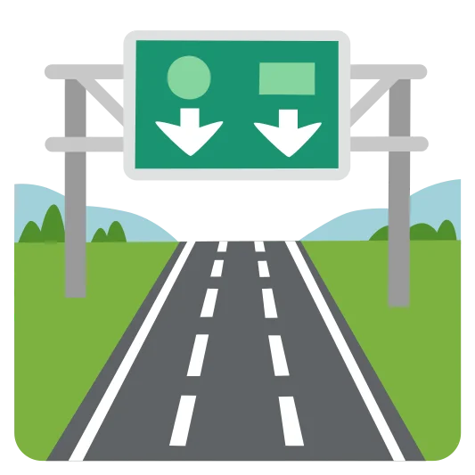 The motorway emoji.
