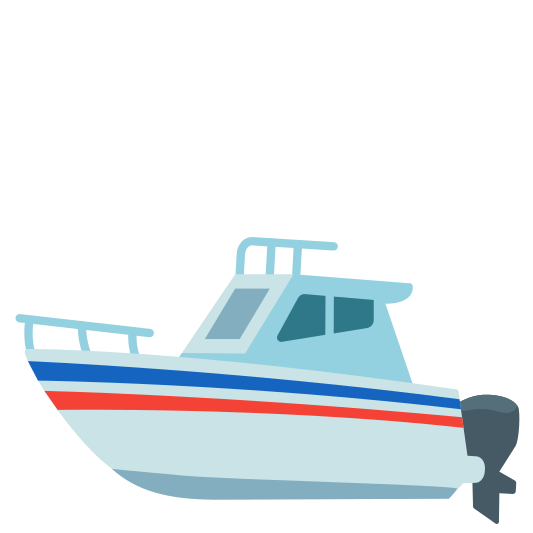 The motor boat emoji.