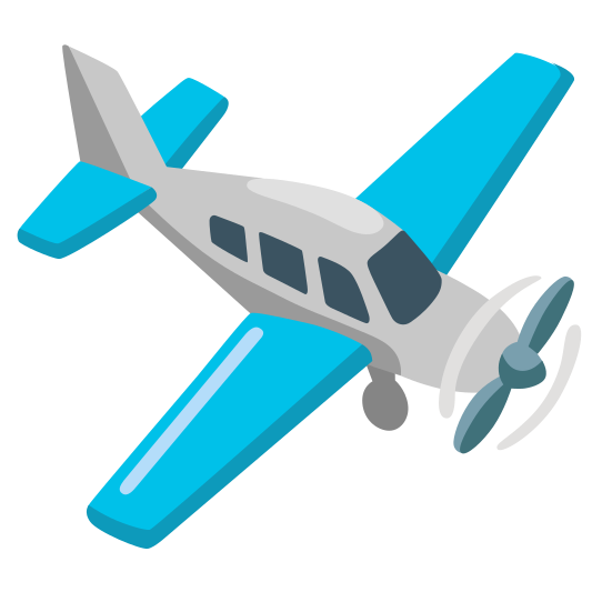 The small airplane emoji.