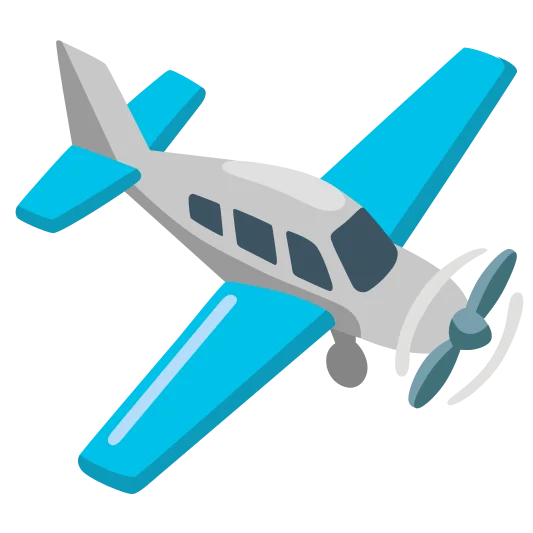 The small airplane emoji.