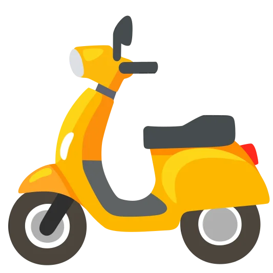 The motor scooter emoji.