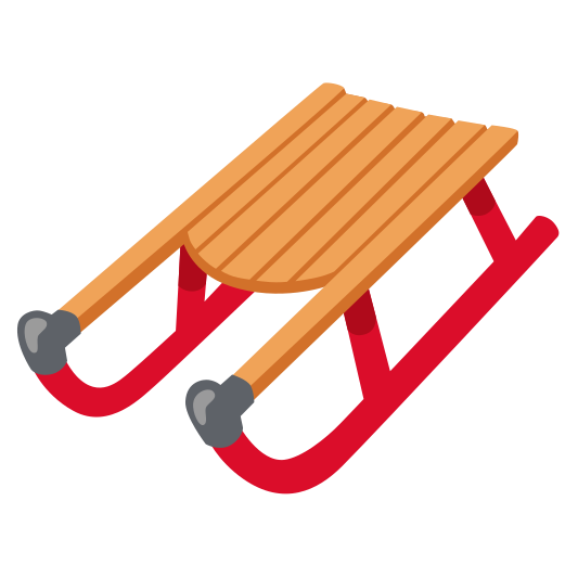 The sled emoji.