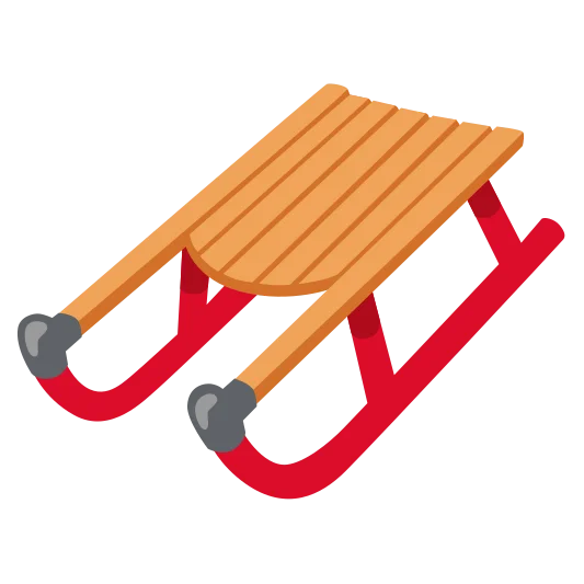 The sled emoji.