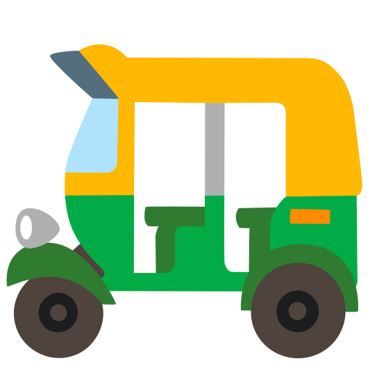 The auto rickshaw emoji.