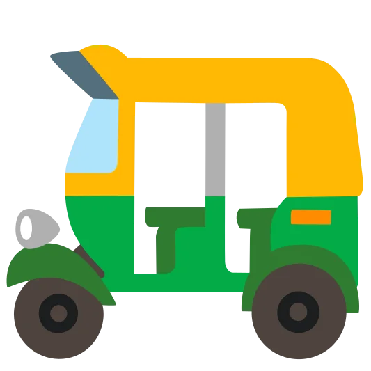 The auto rickshaw emoji.
