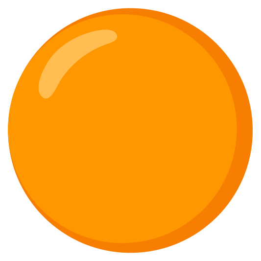 The orange circle emoji.