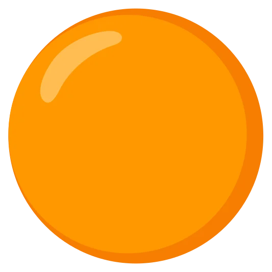 The orange circle emoji.