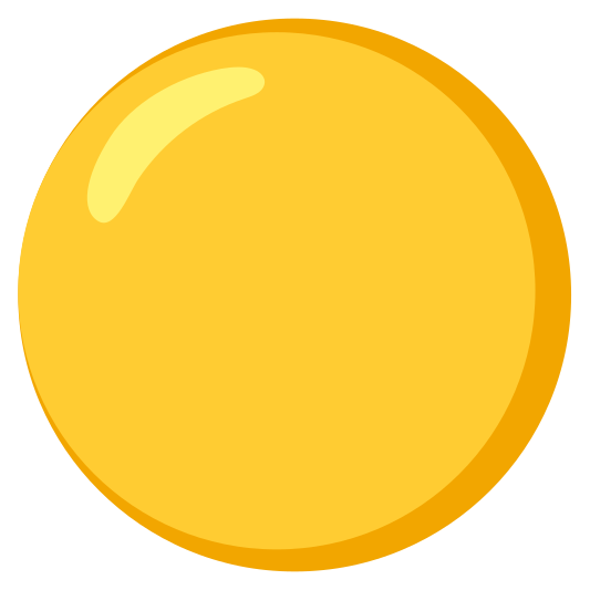 The yellow circle emoji.