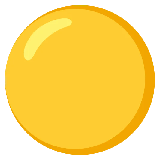 The yellow circle emoji.