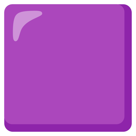 The purple square emoji.