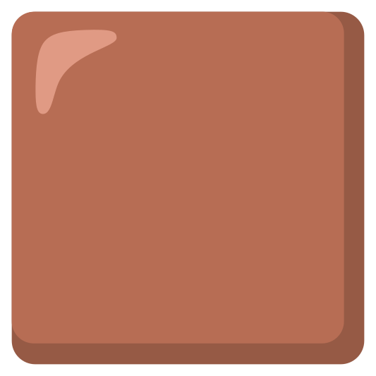 The brown square emoji.