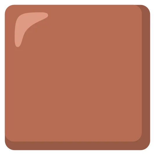 The brown square emoji.