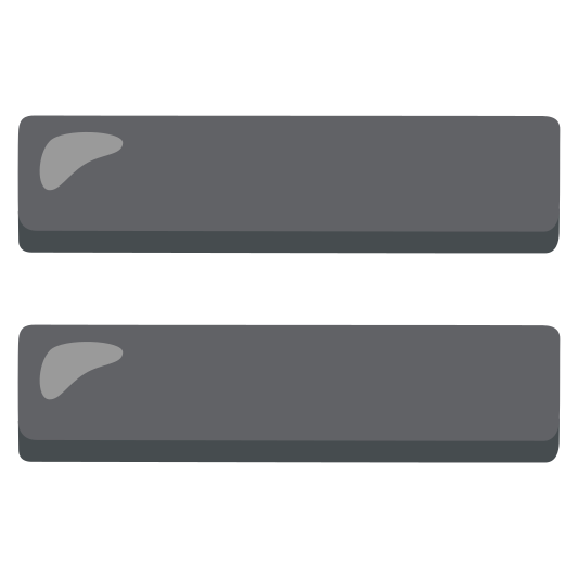 The heavy equals sign emoji.