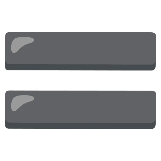 The heavy equals sign emoji.