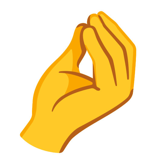 The pinched fingers emoji.