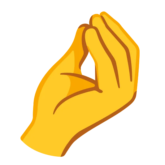 The pinched fingers emoji.