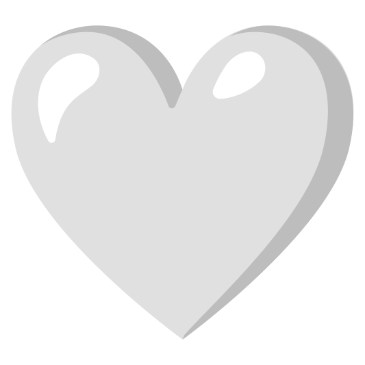 The white heart emoji.