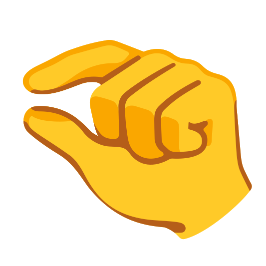 The pinching hand emoji.