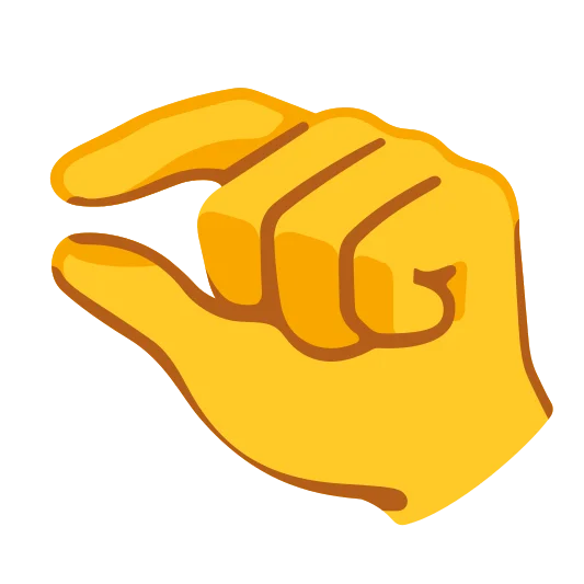 The pinching hand emoji.