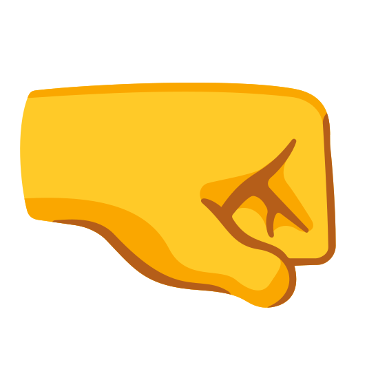 The right-facing fist emoji.