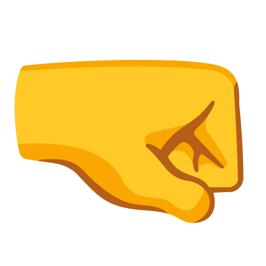 The right-facing fist emoji.