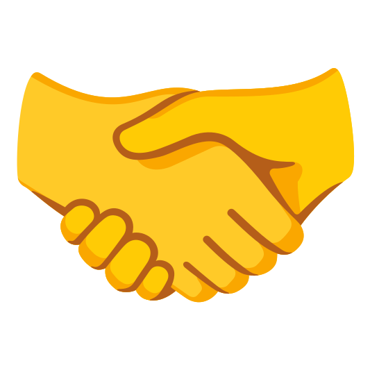 The handshake emoji.