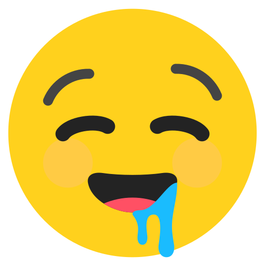 The drooling face emoji.