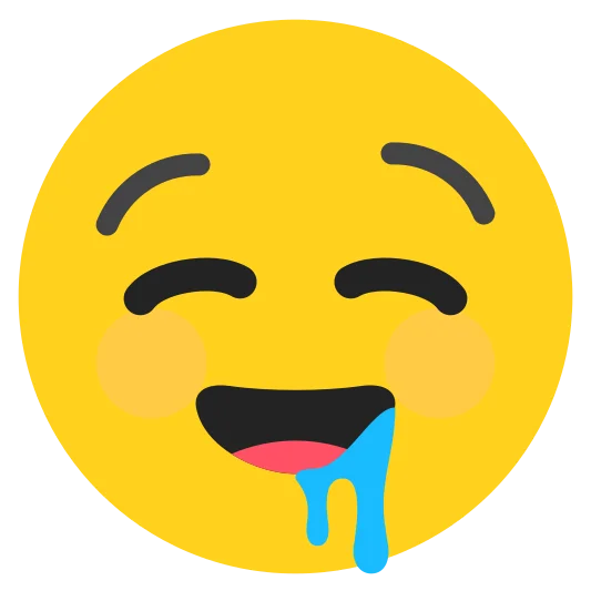 The drooling face emoji.
