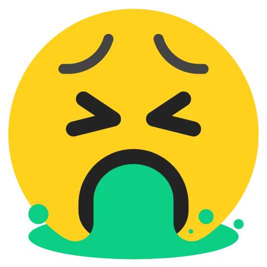 The face vomiting emoji.